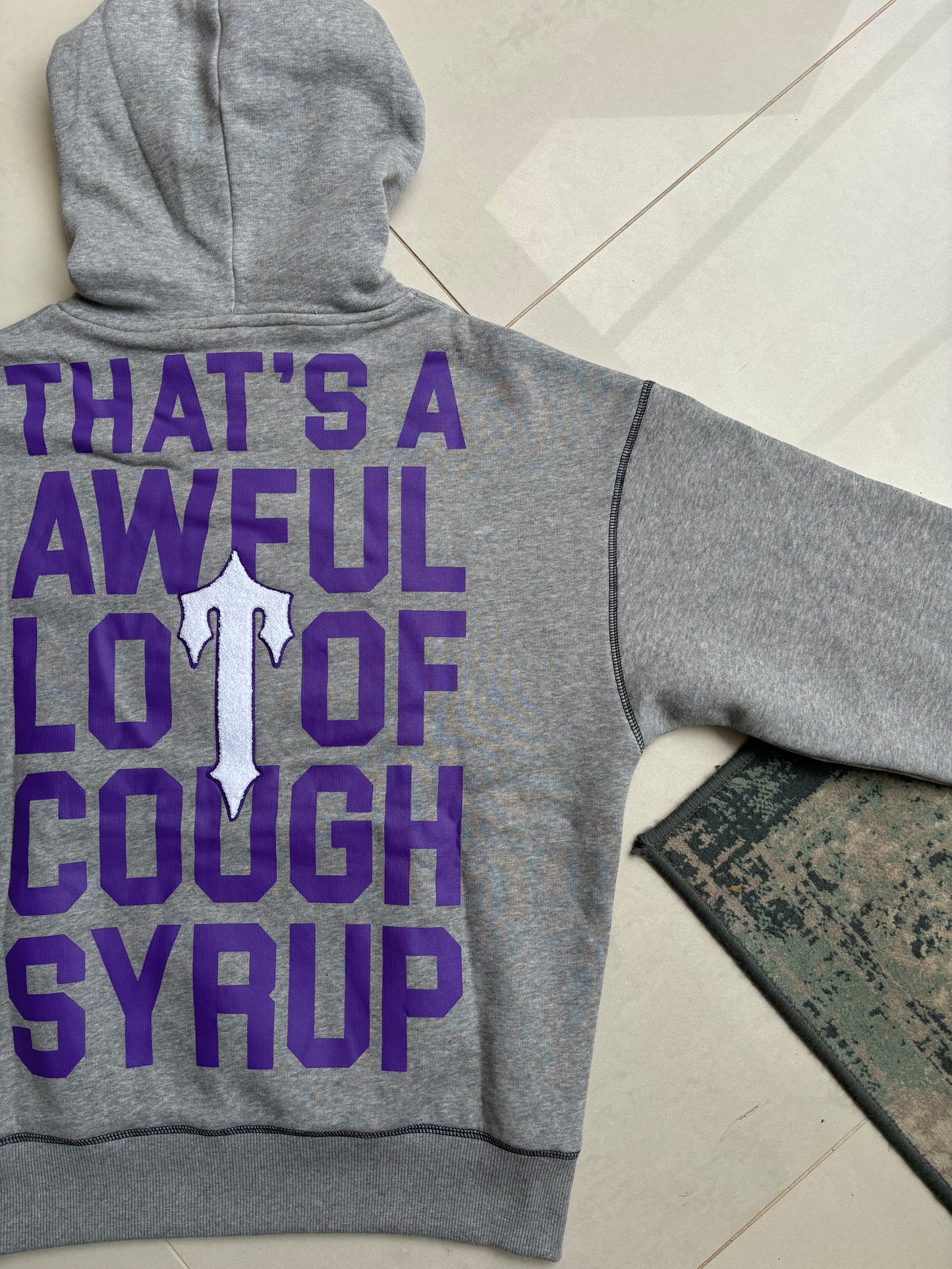 Trapstar x Awful Lot Of Cough Syrup Grey Tracksuit Set S