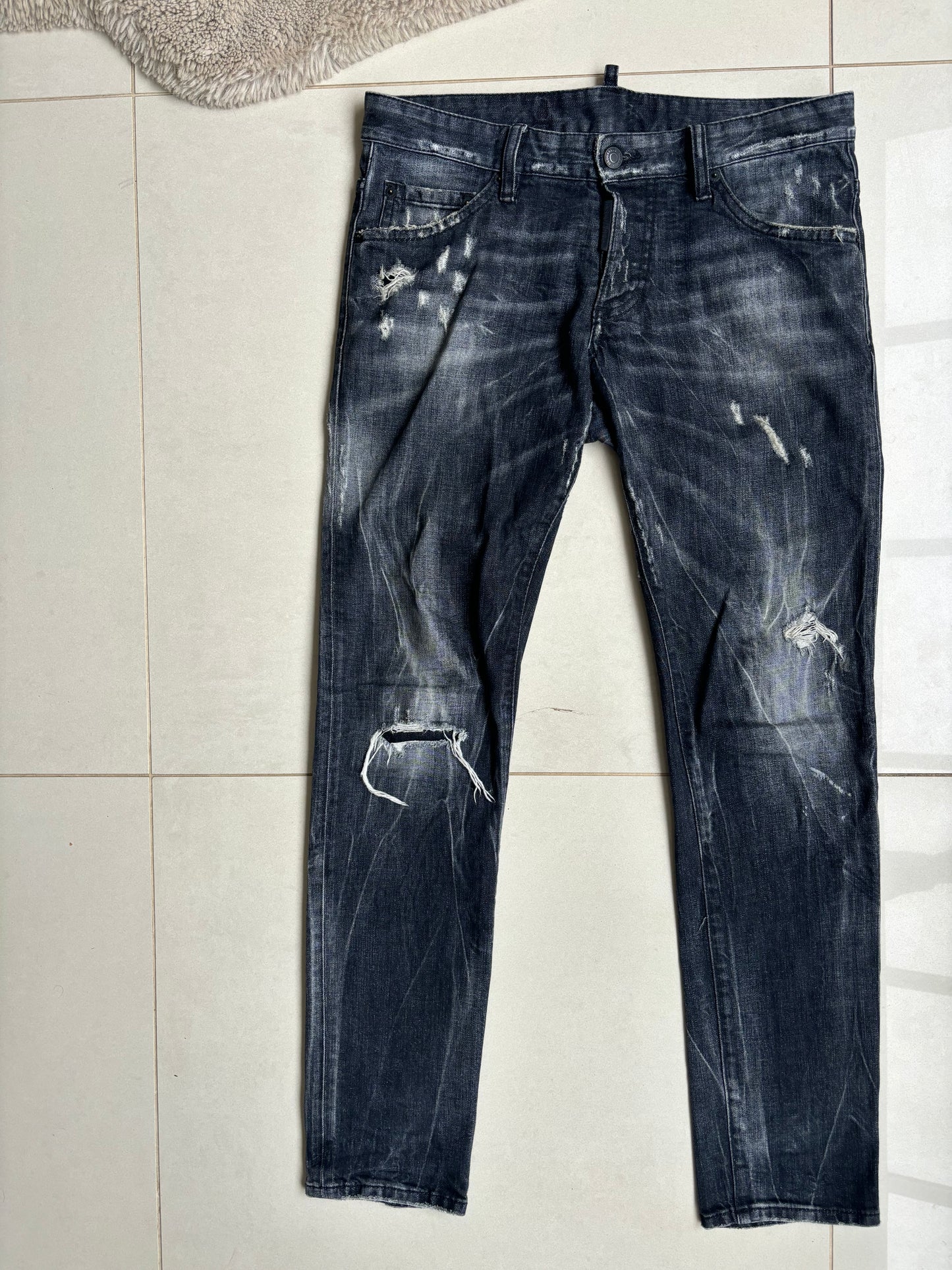 Dsquared2 Distressed Black Edition Jeans IT46