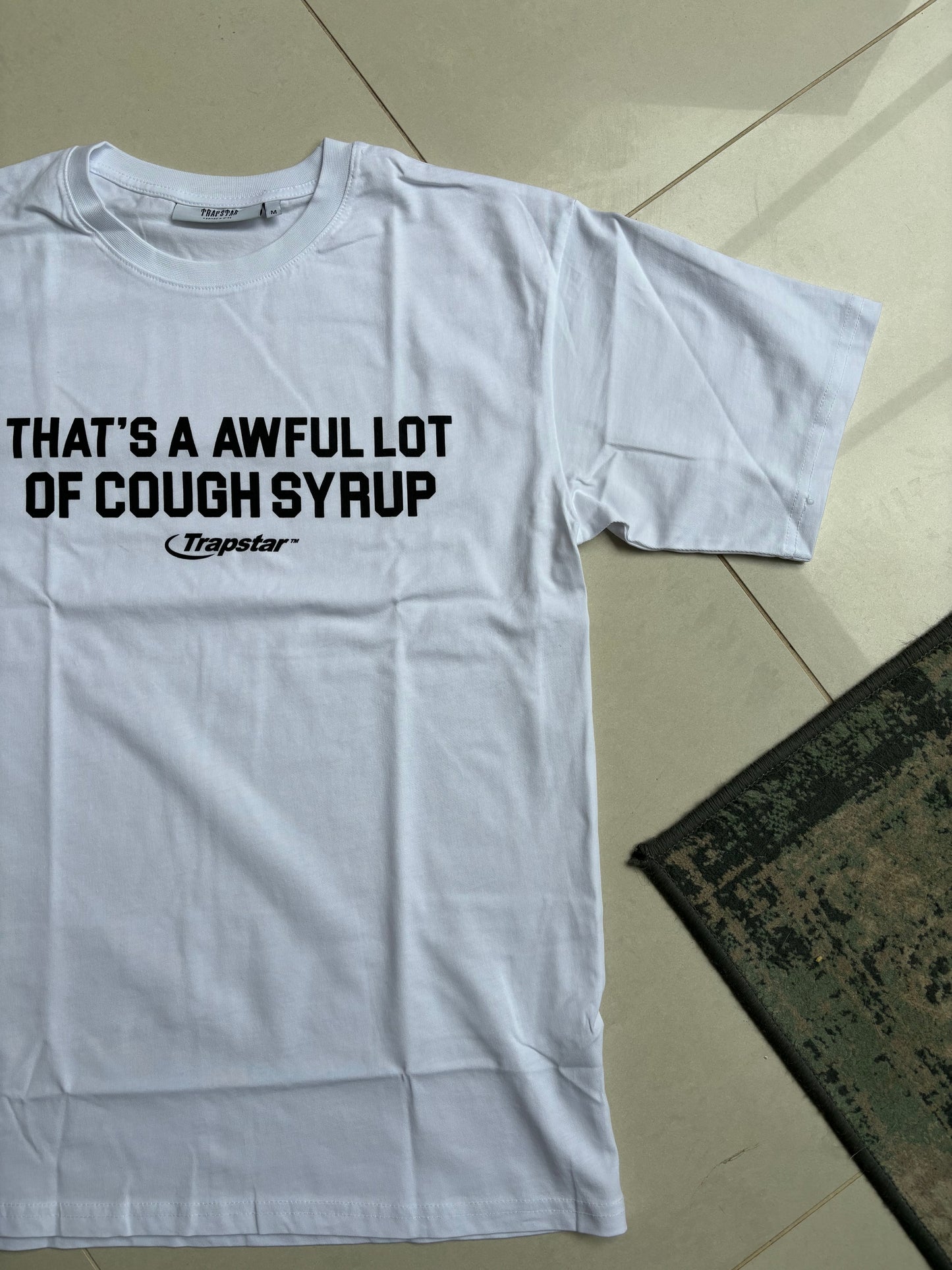 Trapstar x Awful Lot Of Cough Syrup Hyperdrive T Shirt White M