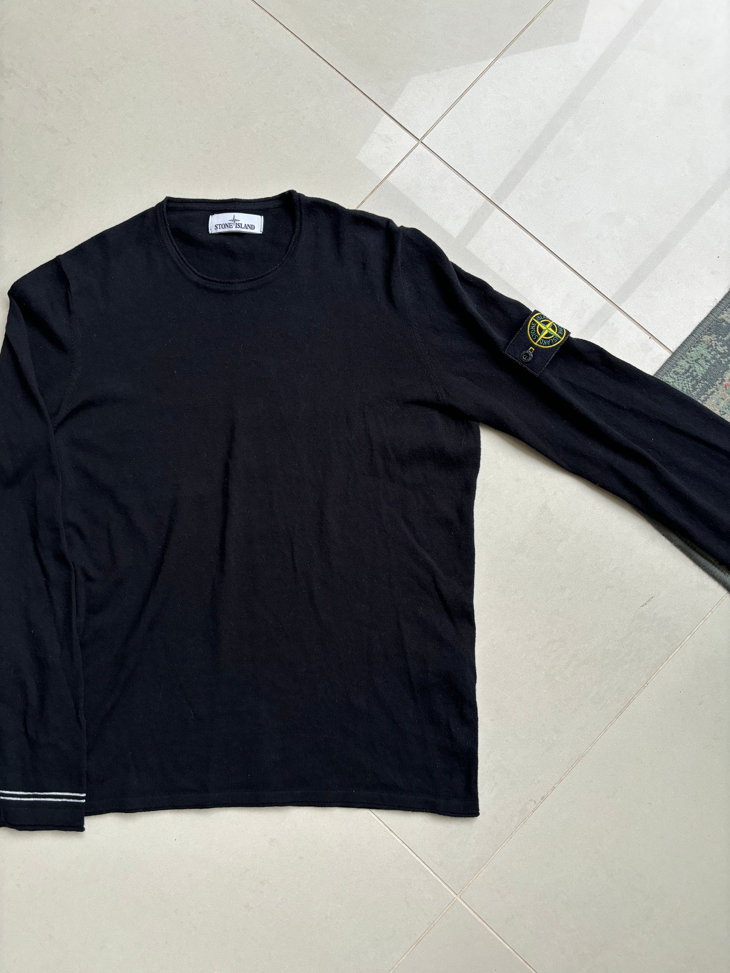 Stone Island Lightweight Knit Sweatshirt Black M