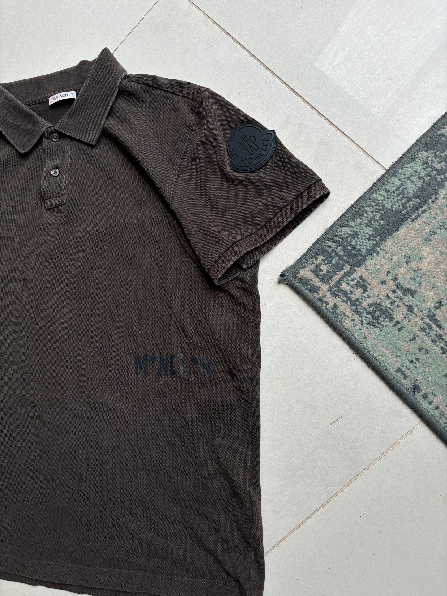 Moncler “Resistance” Brown Polo Shirt M