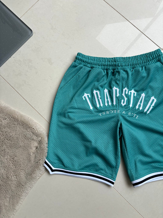 Trapstar Irongate Basketball Shorts Teal S