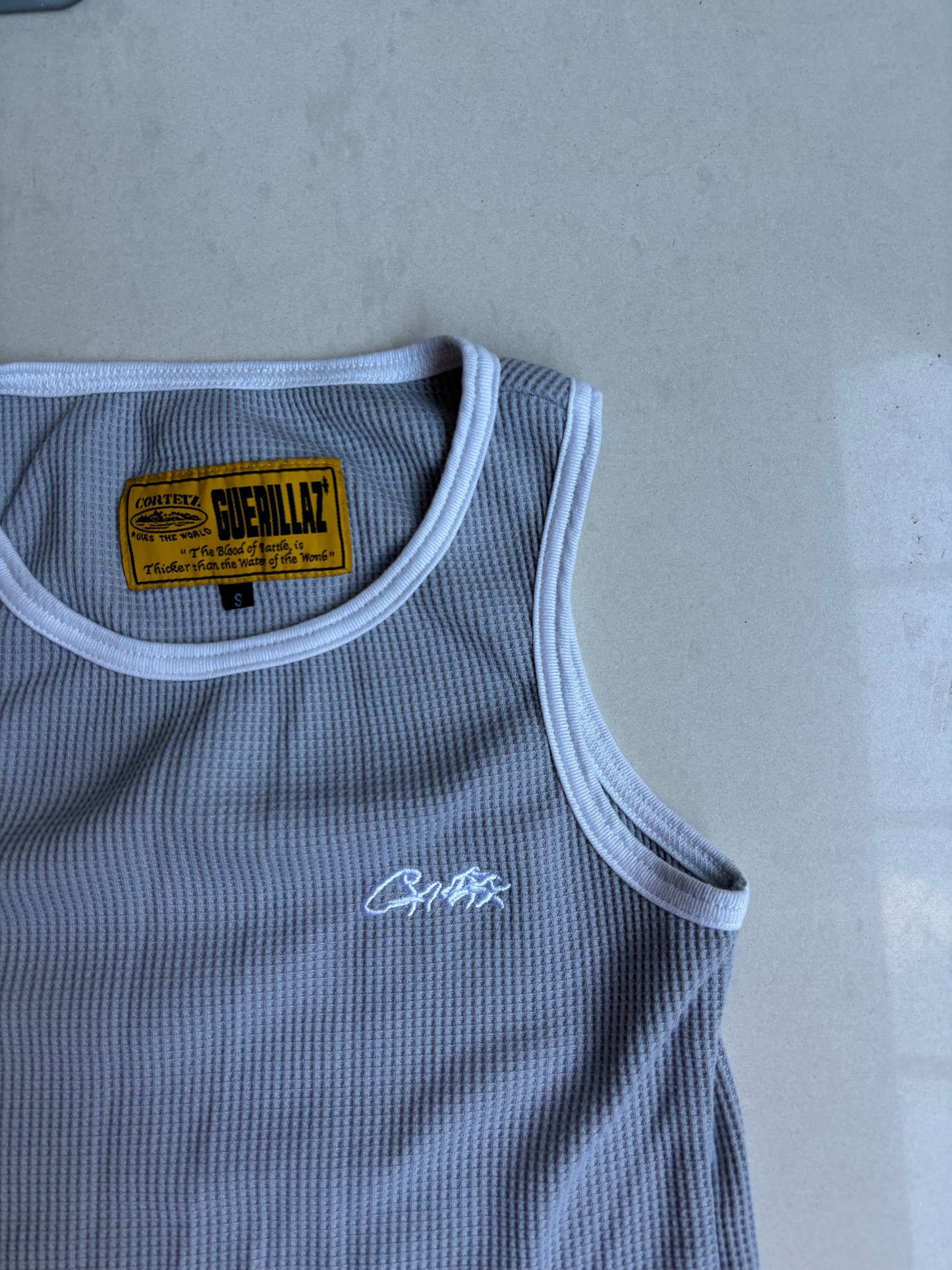 Corteiz Allstarz tank top vest grey S