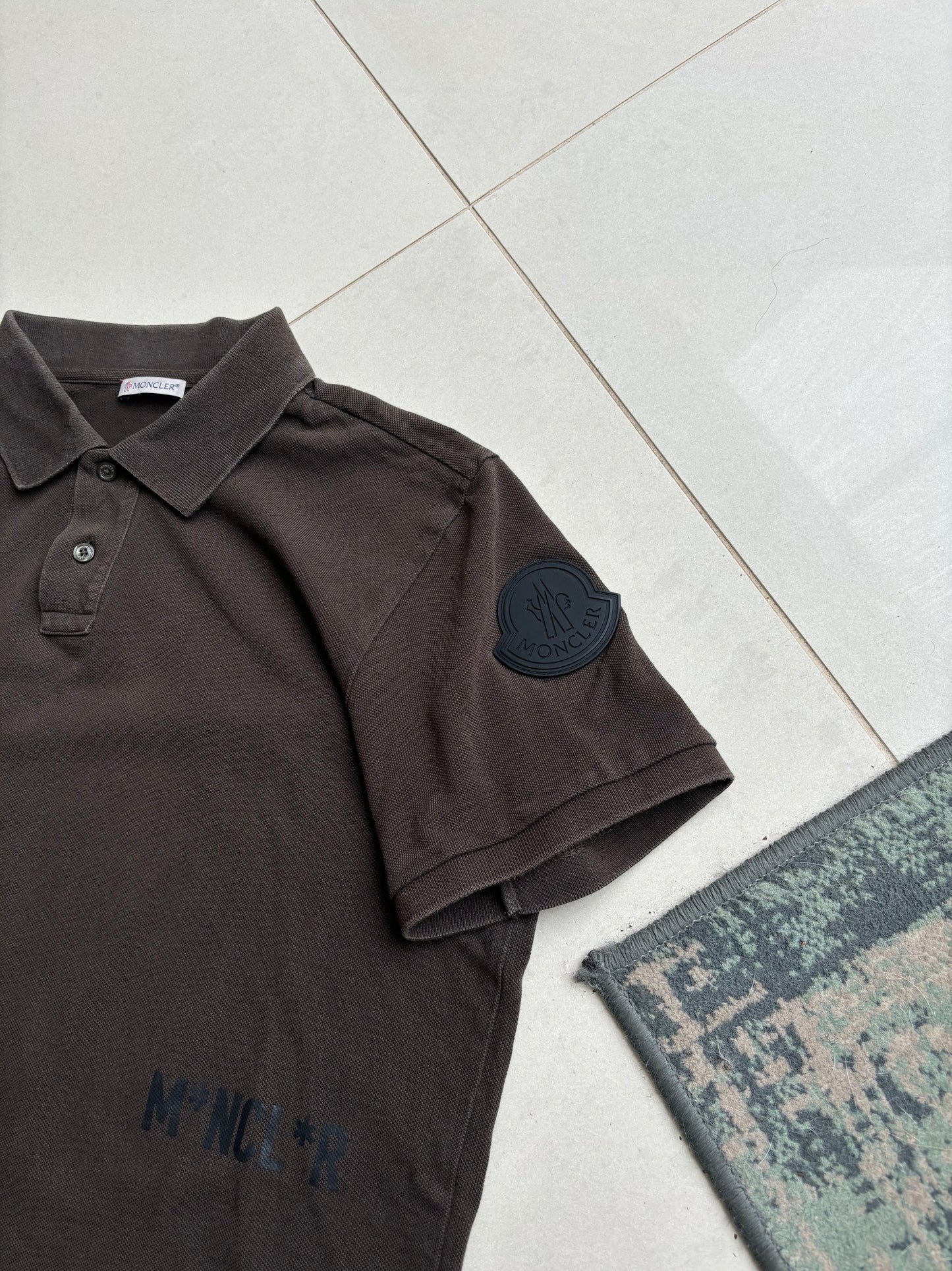 Moncler “Resistance” Brown Polo Shirt M