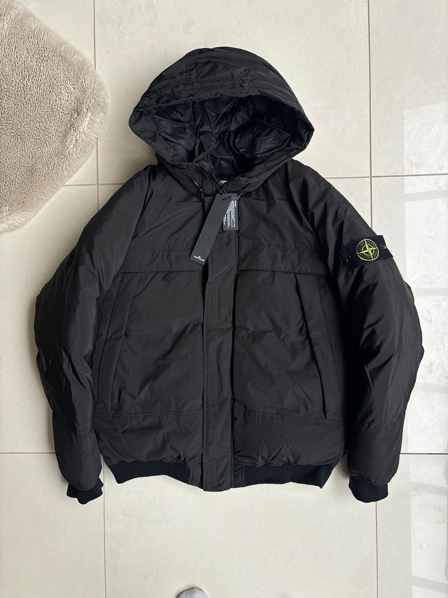 Stone Island 2020 Down Filled Micro Reps Jacket Black M