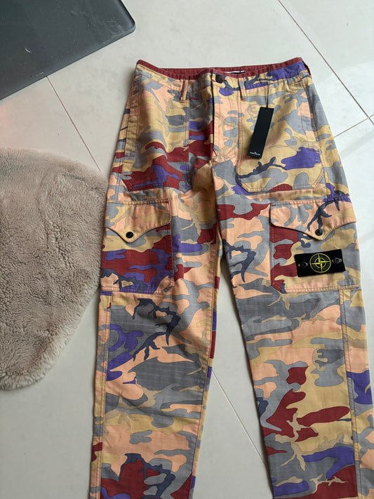 Stone Island Heritage Camo Cargo Pants 30W BNWT