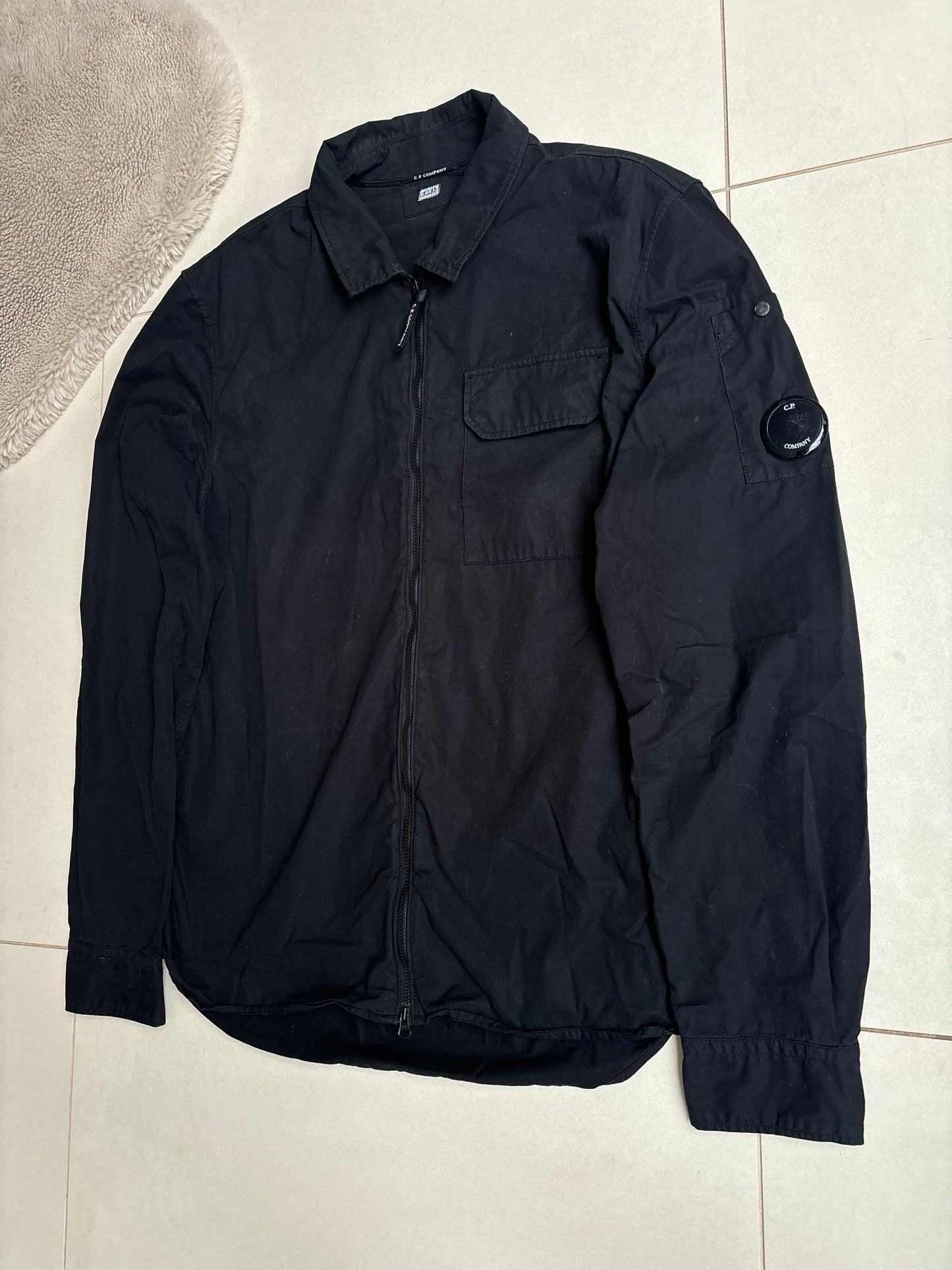 C.P Company Black Overshirt SS23 L