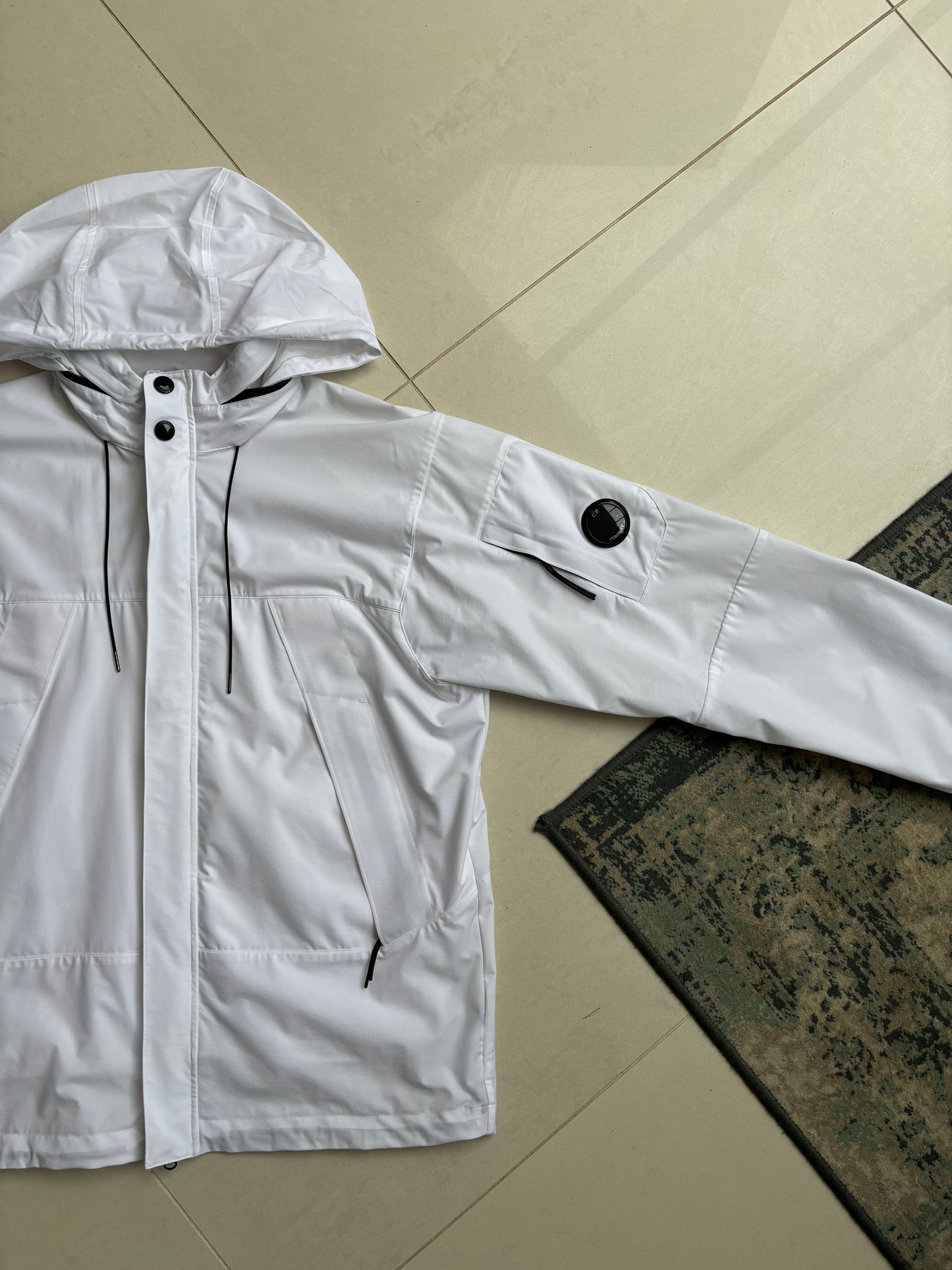 C.P Company ProTek Windbreaker Track Jacket White 48