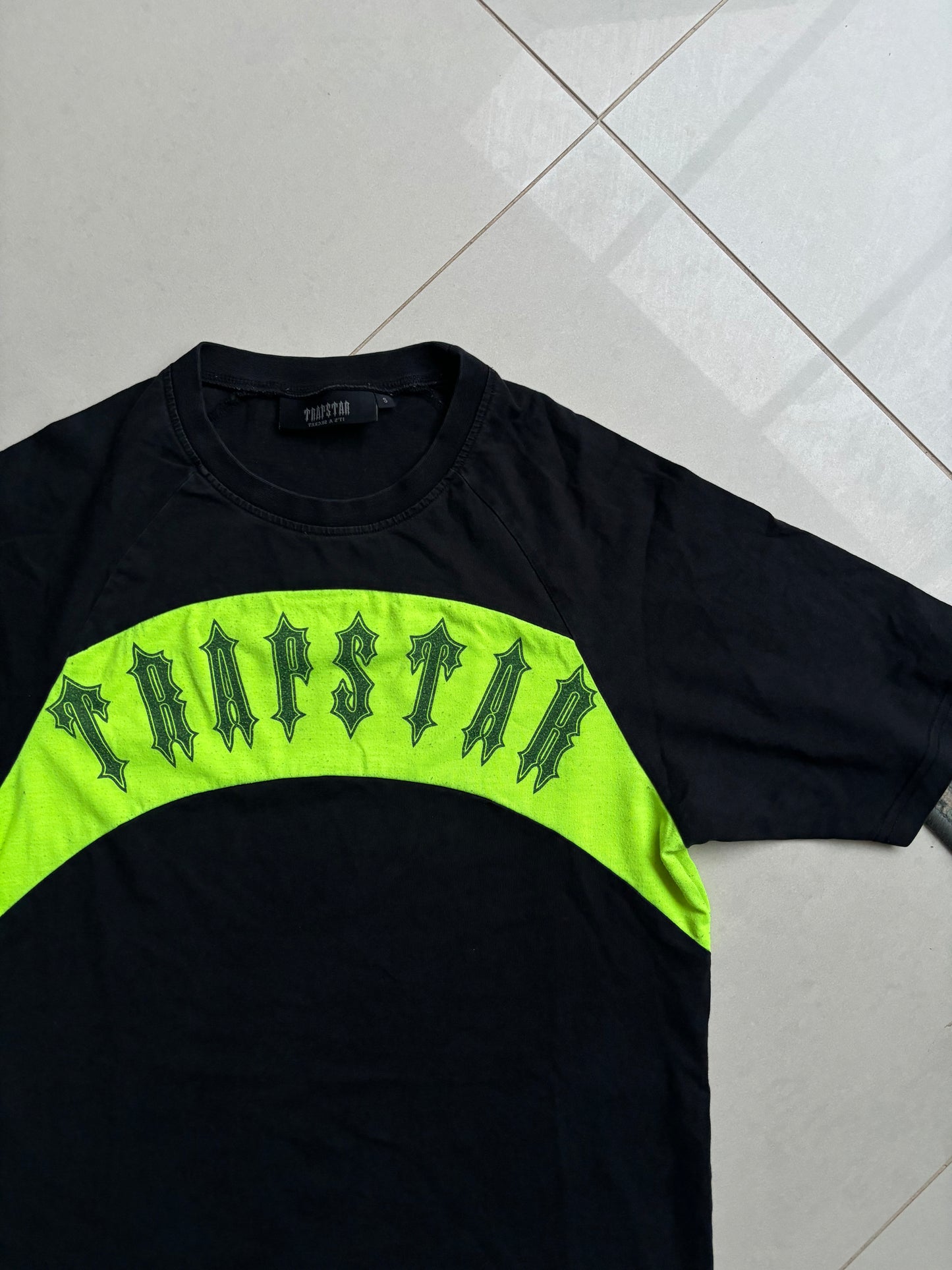 Trapstar Irongate OG Black Neon T Shirt S