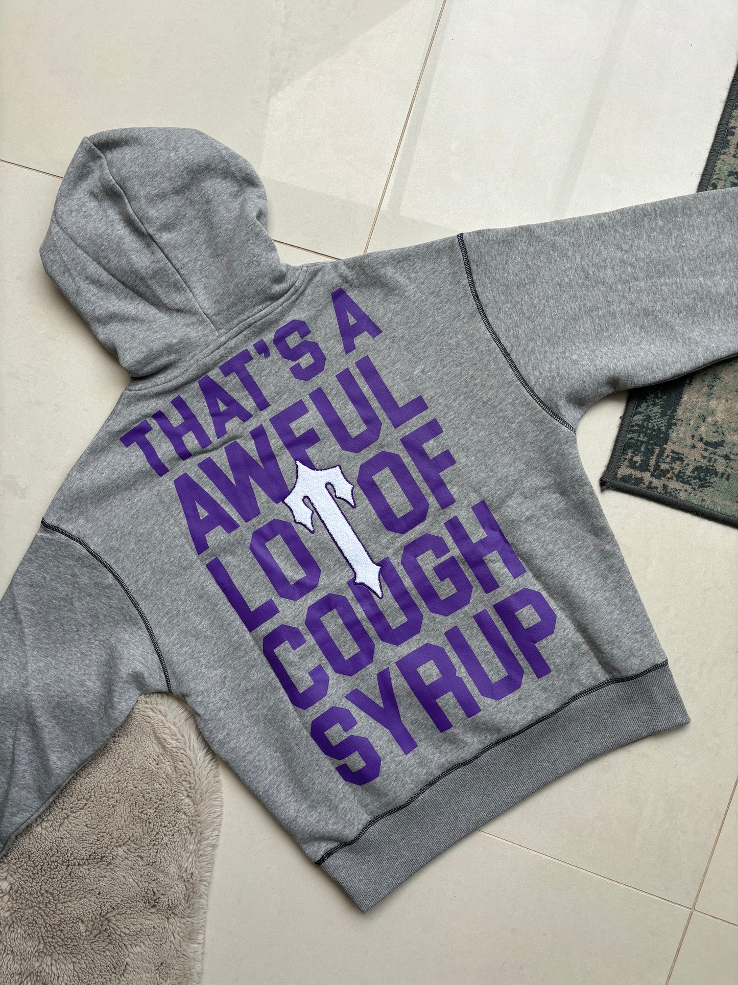 Trapstar x Awful Lot Of Cough Syrup Grey Tracksuit Set S