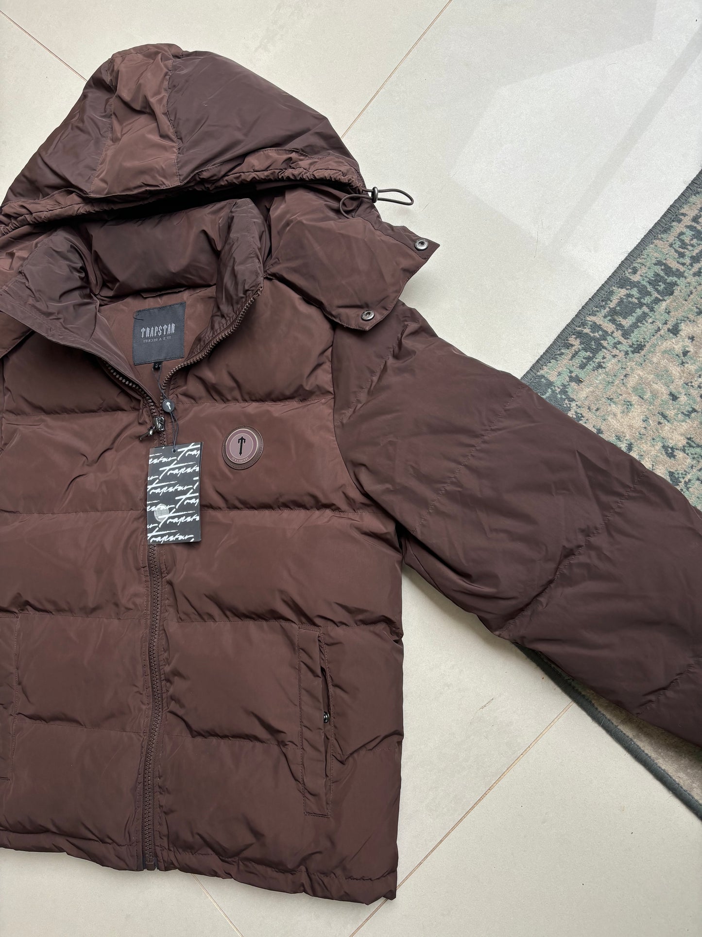 Trapstar Irongate Puffer Jacket Brown M