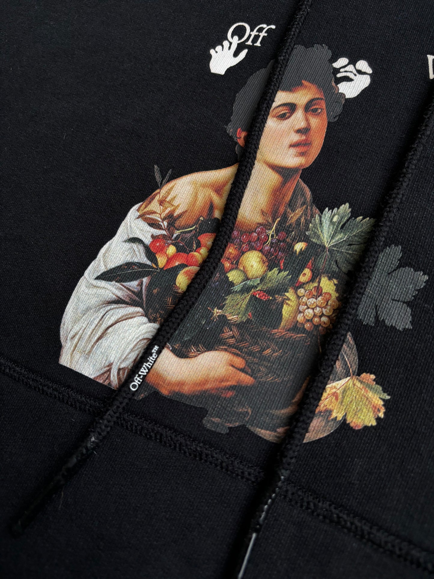 Off-White Caravaggio Boy Hoodie Black/white L