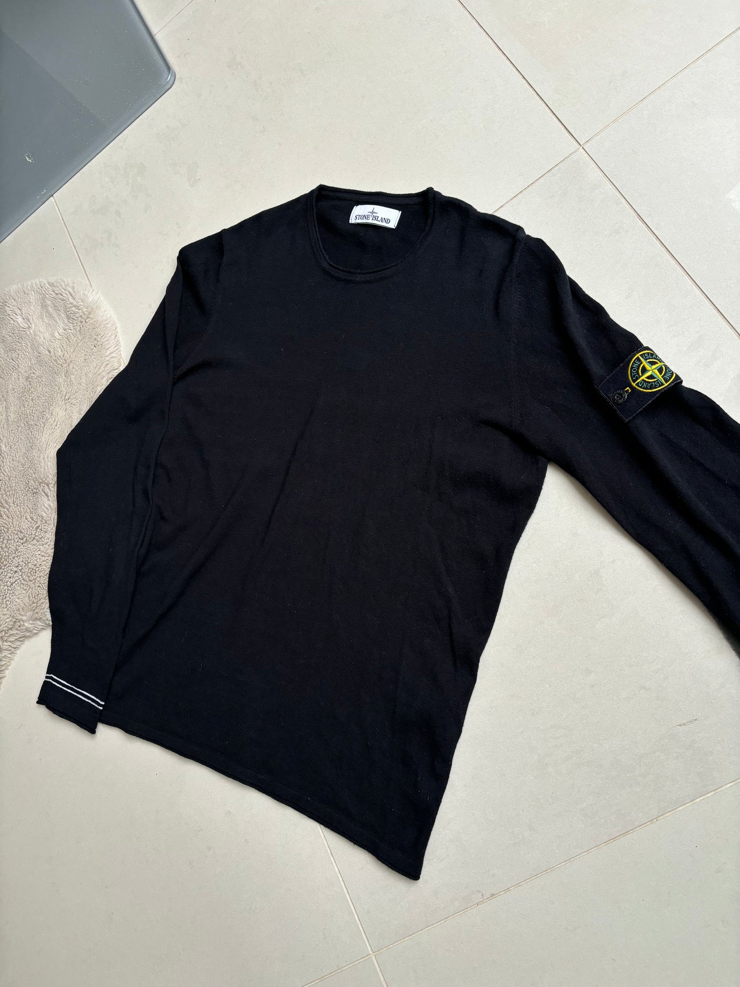 Stone Island Lightweight Knit Sweatshirt Black M