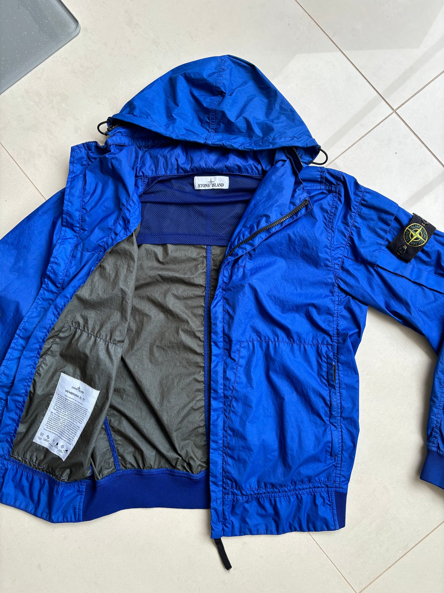 Stone Island Membrana 3L TC Jacket Royal Blue M