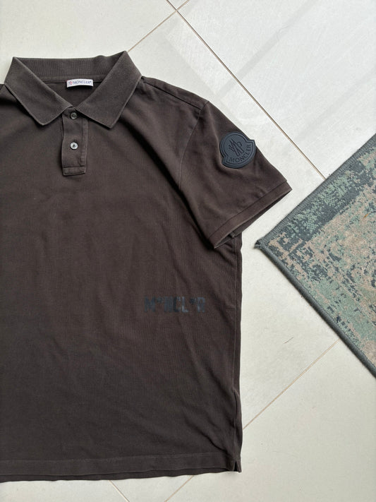 Moncler “Resistance” Brown Polo Shirt M