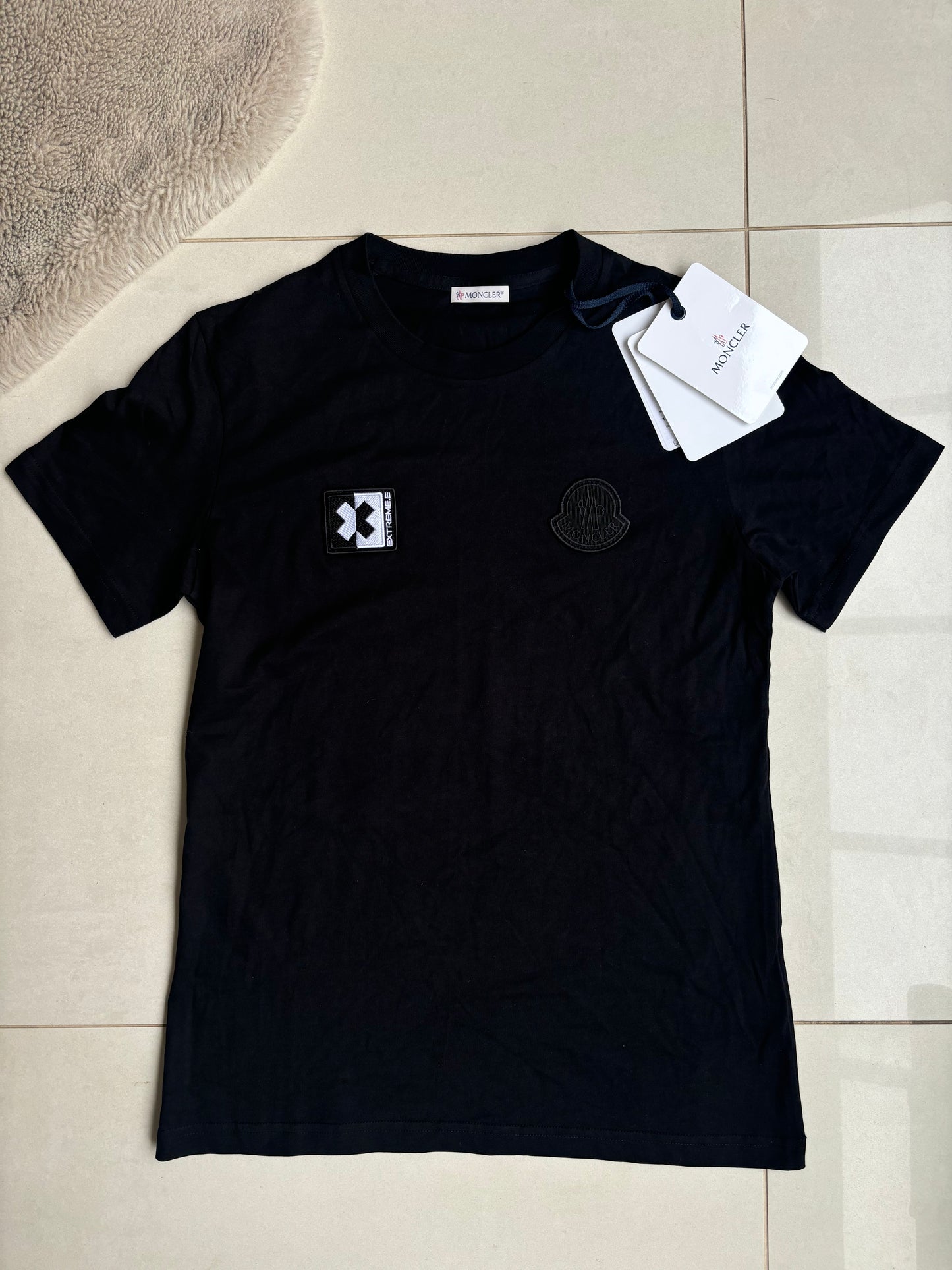 Moncler Extreme & Cord Logo T shirt Black S