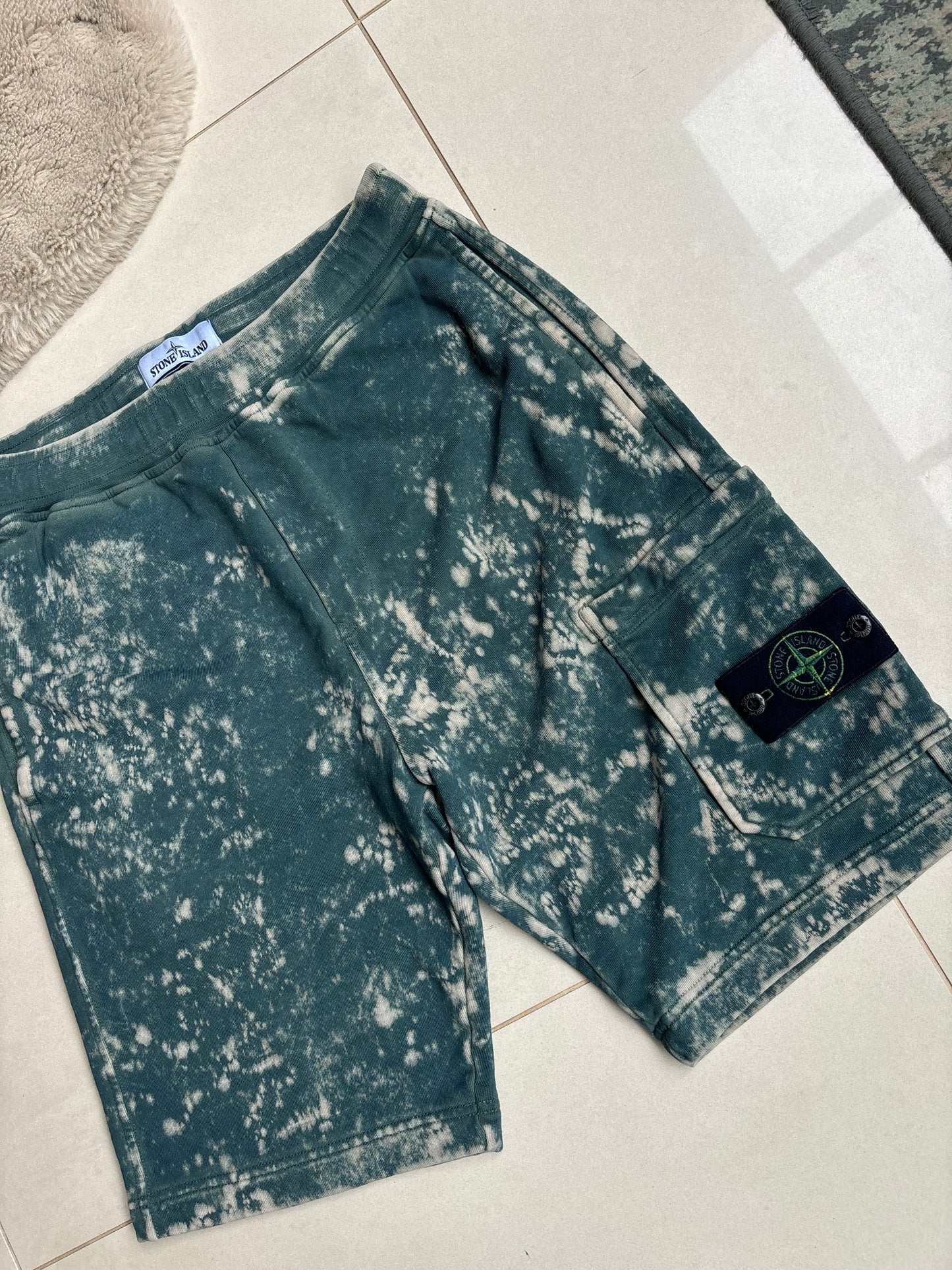 Stone Island OVD-Dye Shorts SS2021 petrol blue S