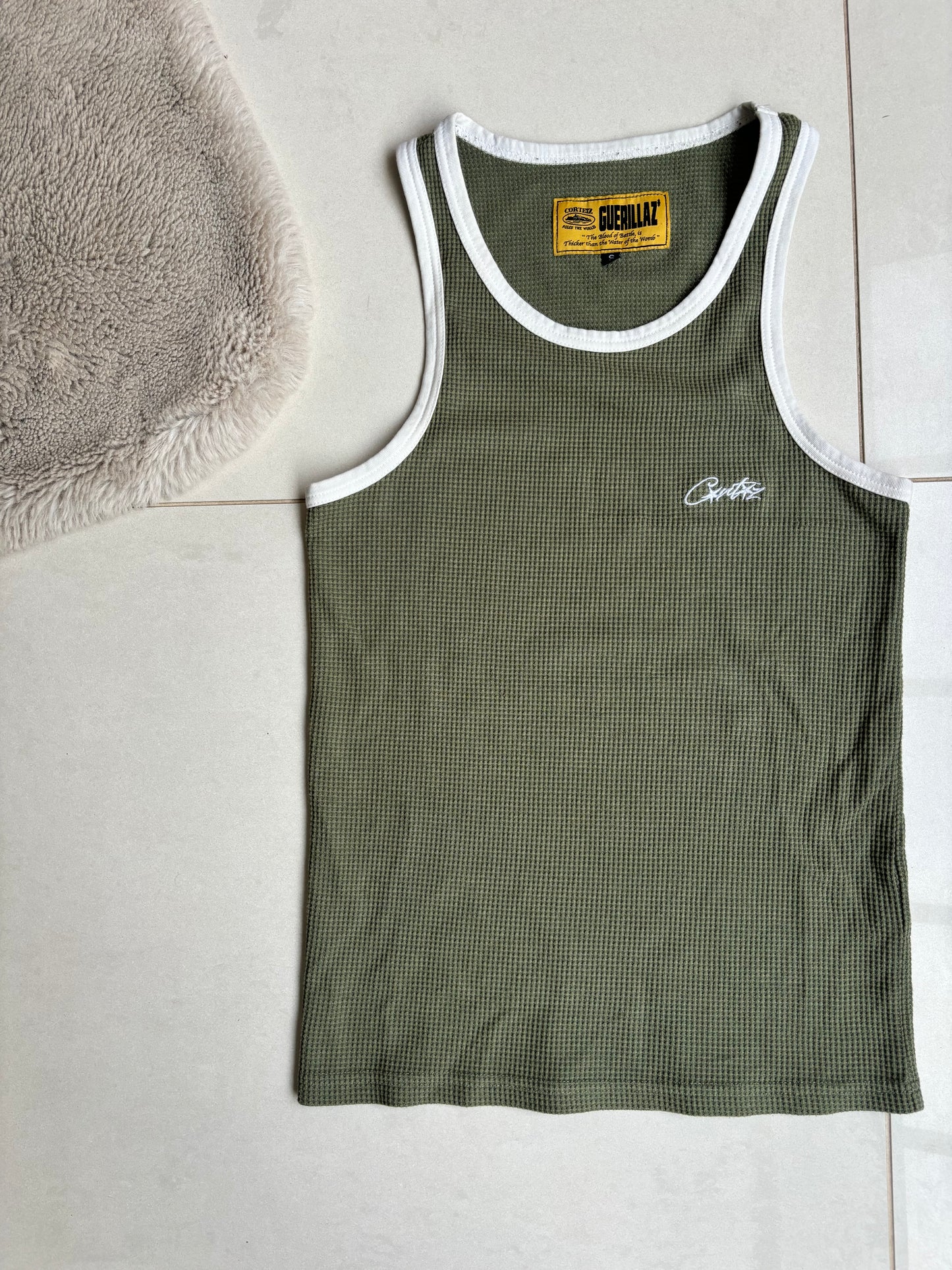 Corteiz Allstarz tank top vest Khaki S