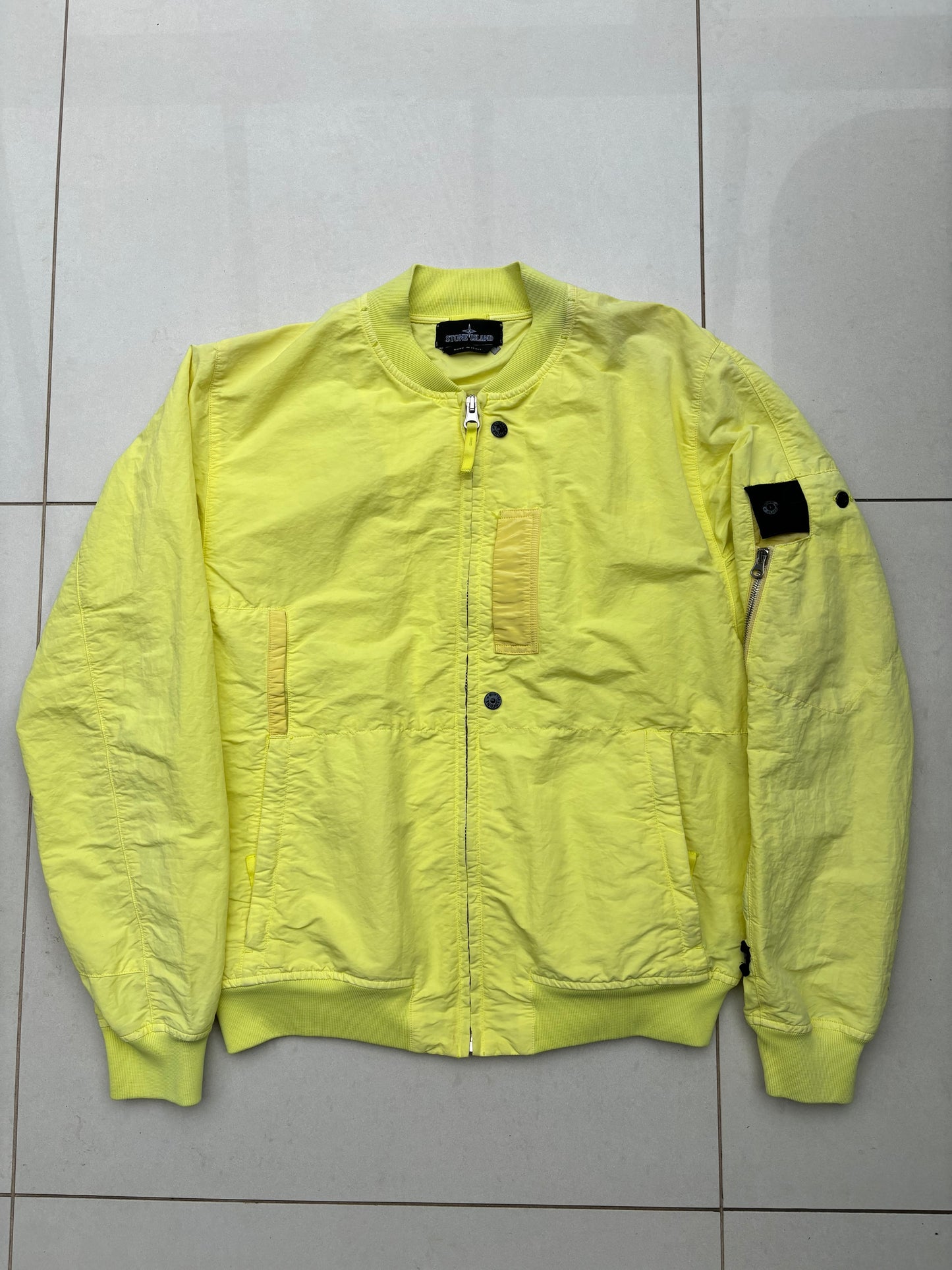 Stone Island Shadow Project Naslan Bomber Jacket yellow L