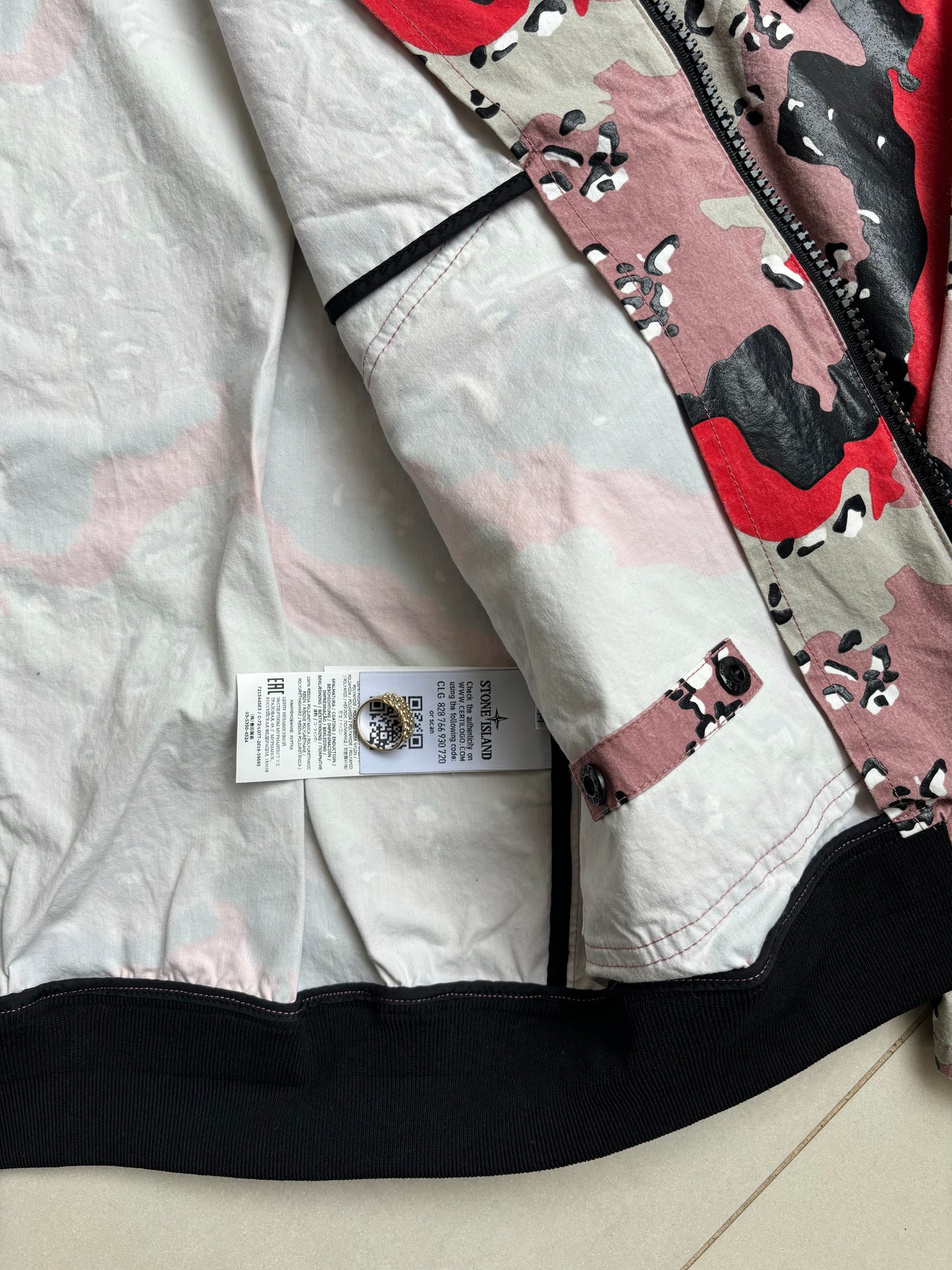 Stone Island 3C+PU Desert Camo jacket M