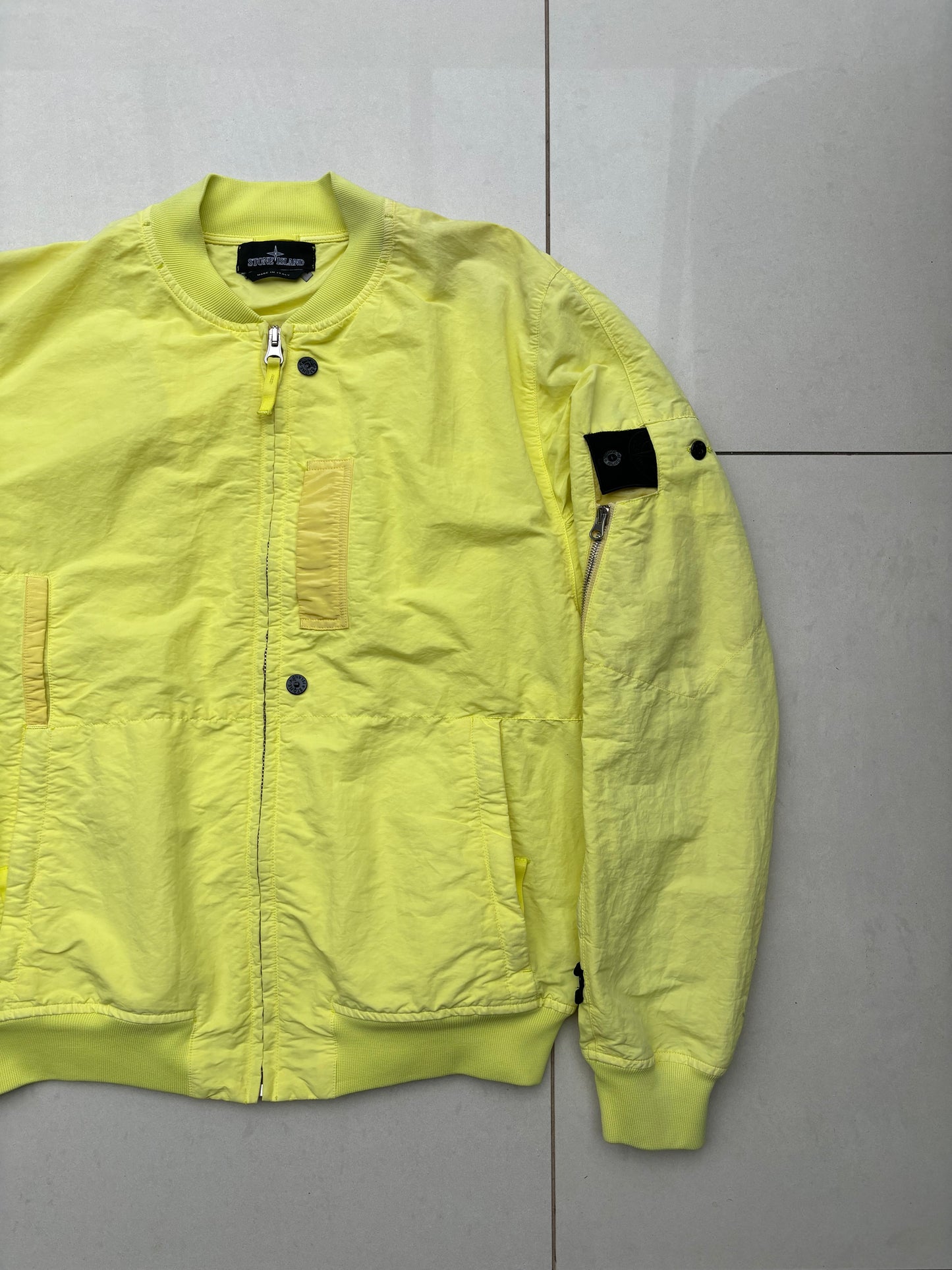 Stone Island Shadow Project Naslan Bomber Jacket yellow L