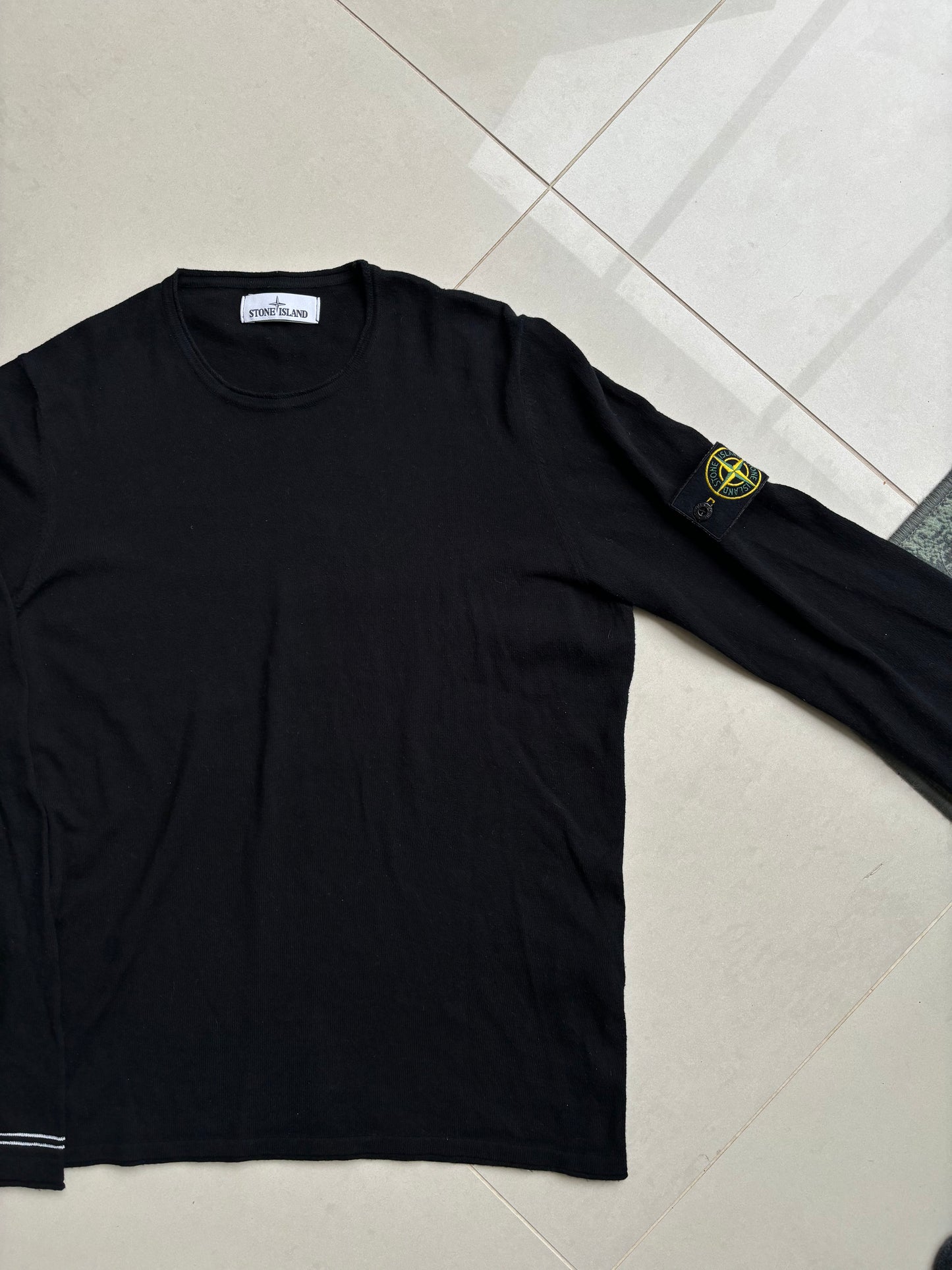 Stone Island Lightweight Knit Sweatshirt Black M