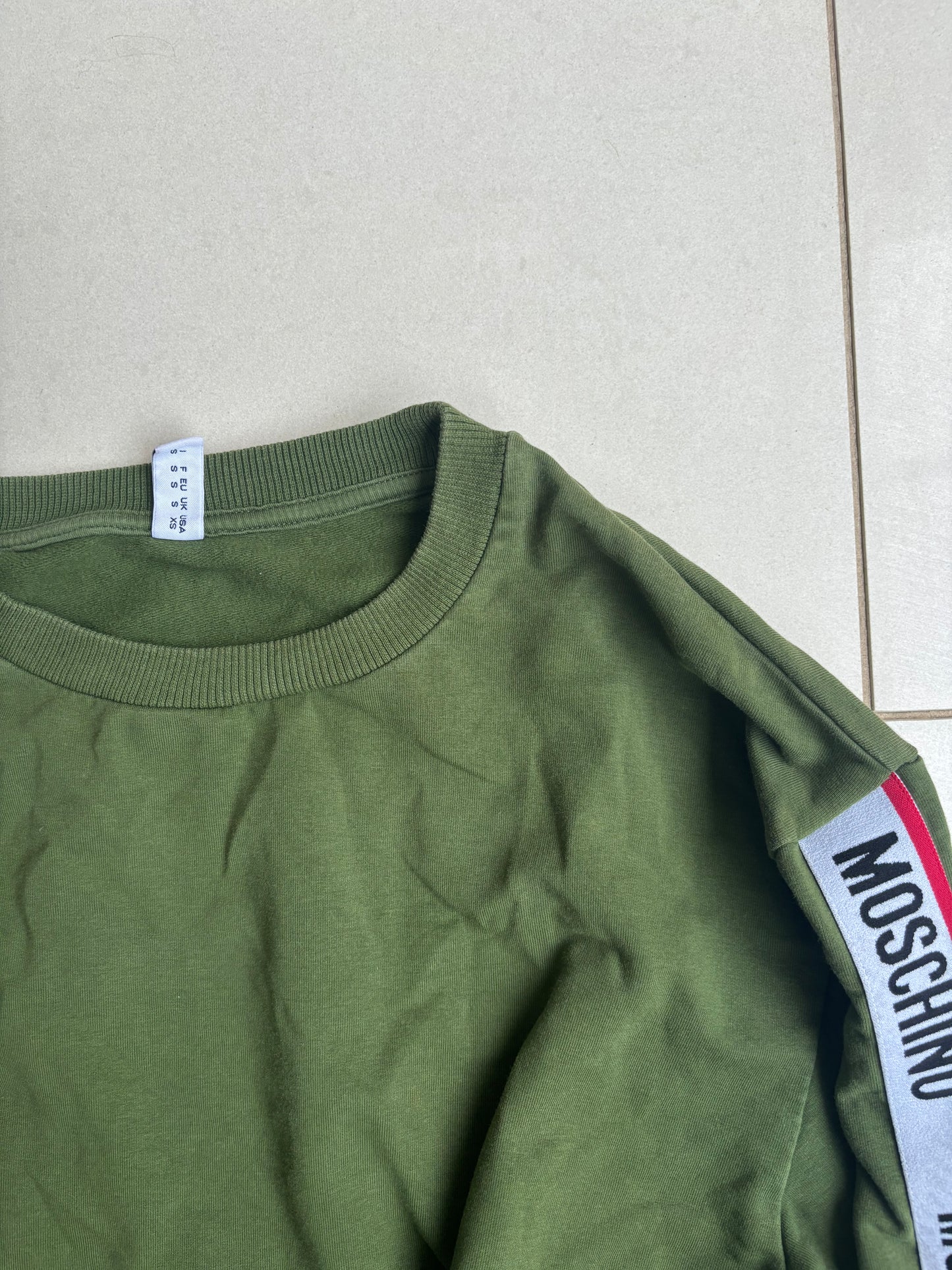 Moschino Tape Tracksuit Khaki Green S