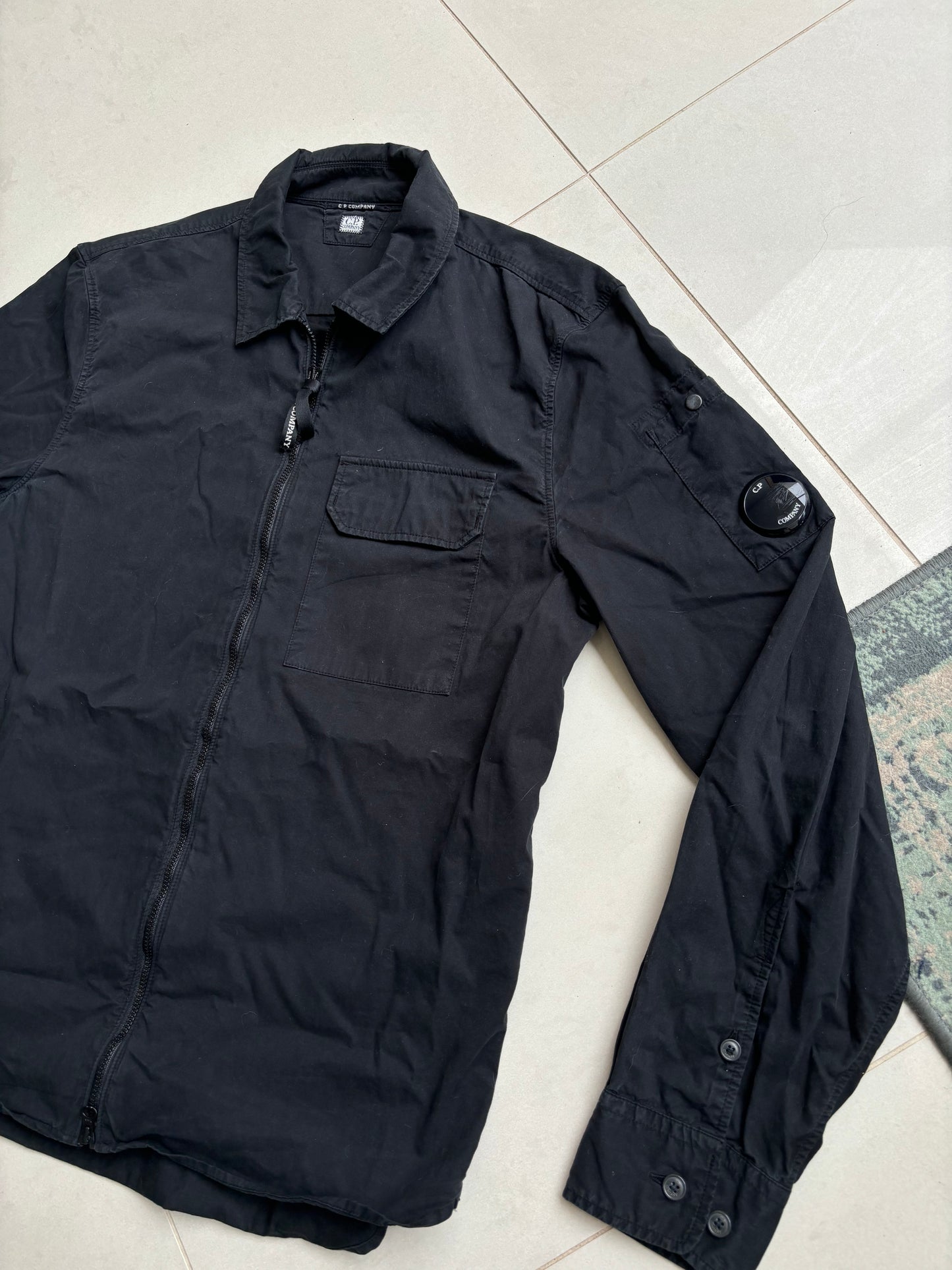 C.P Company Black Overshirt SS23 M