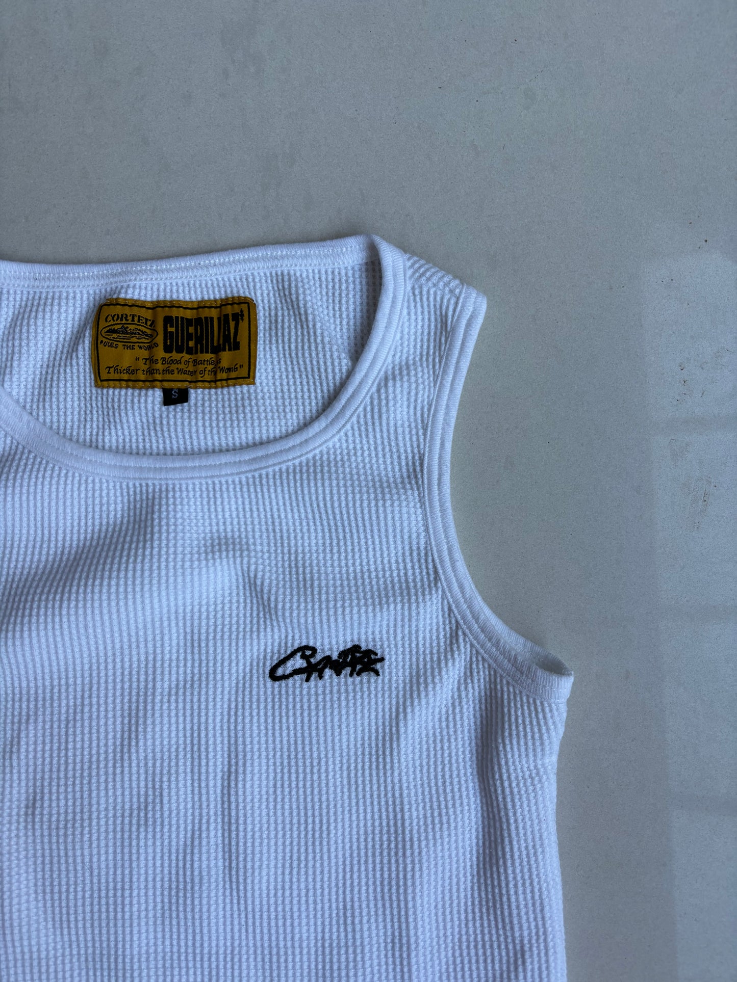 Corteiz Allstarz tank top vest white S