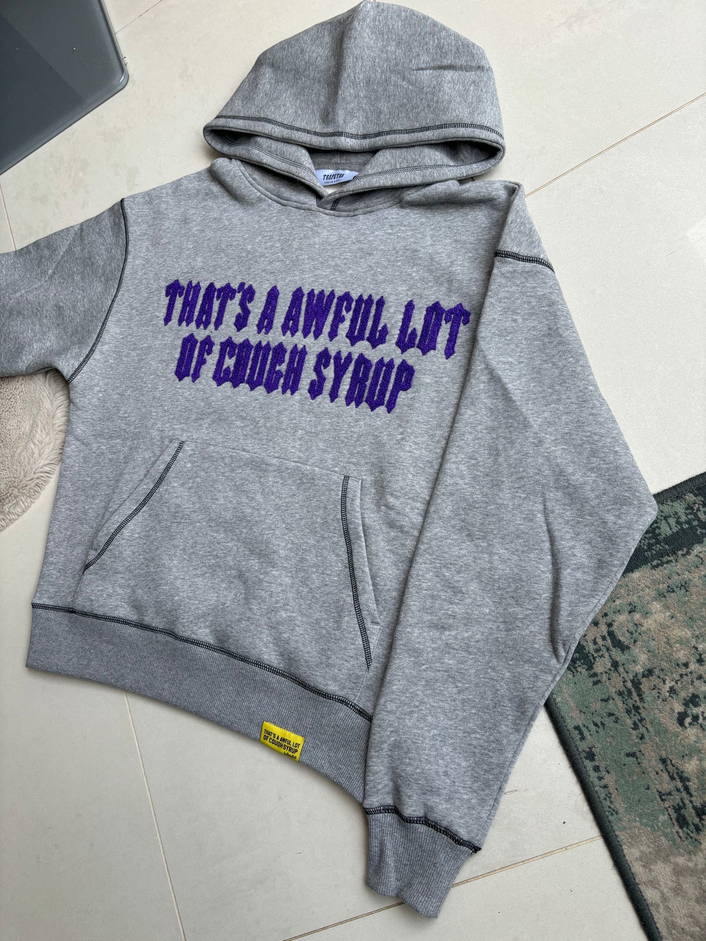 Trapstar x Awful Lot Of Cough Syrup Grey Tracksuit Set S