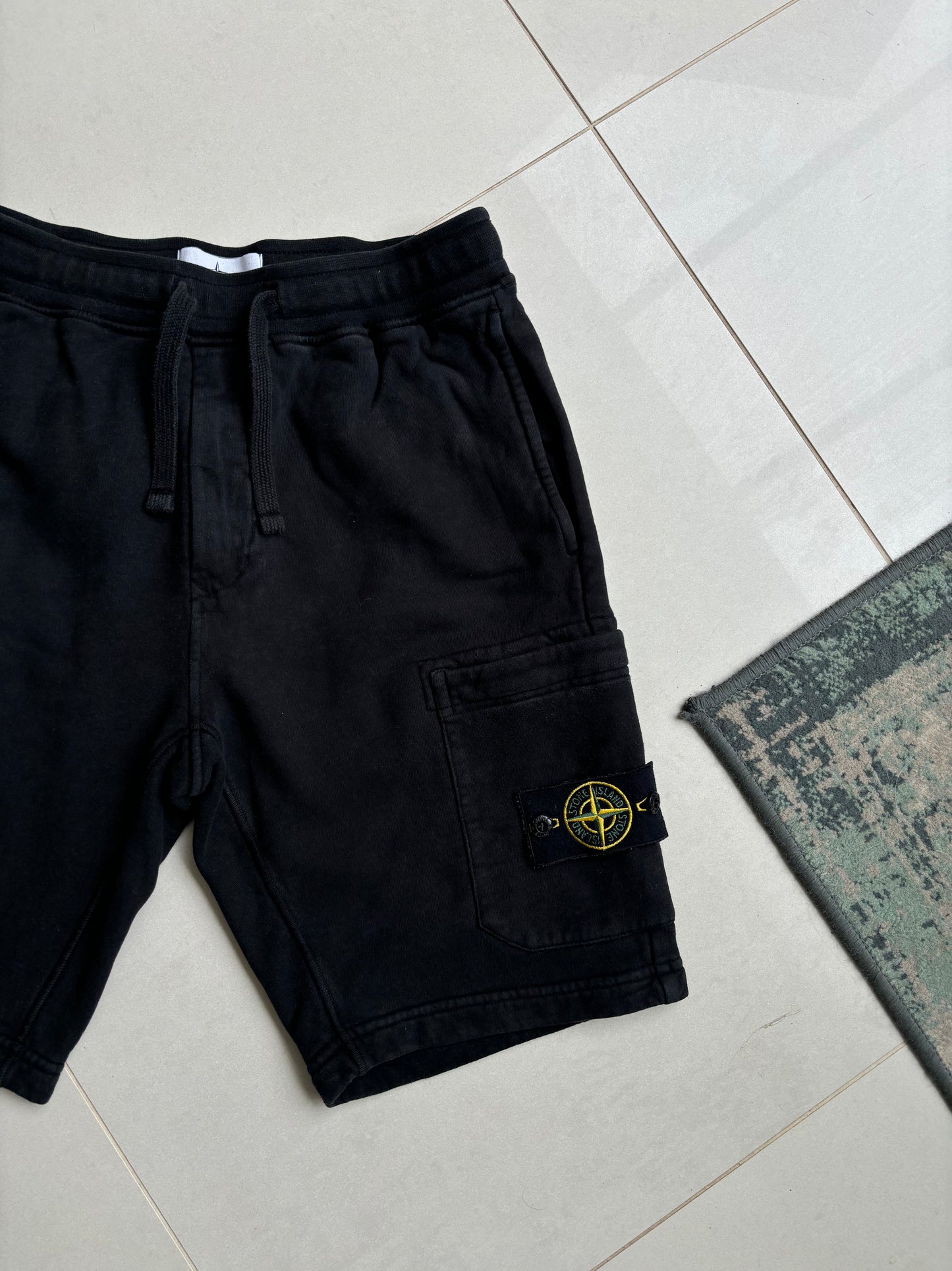 Stone Island SS21 Black Jogger Shorts S