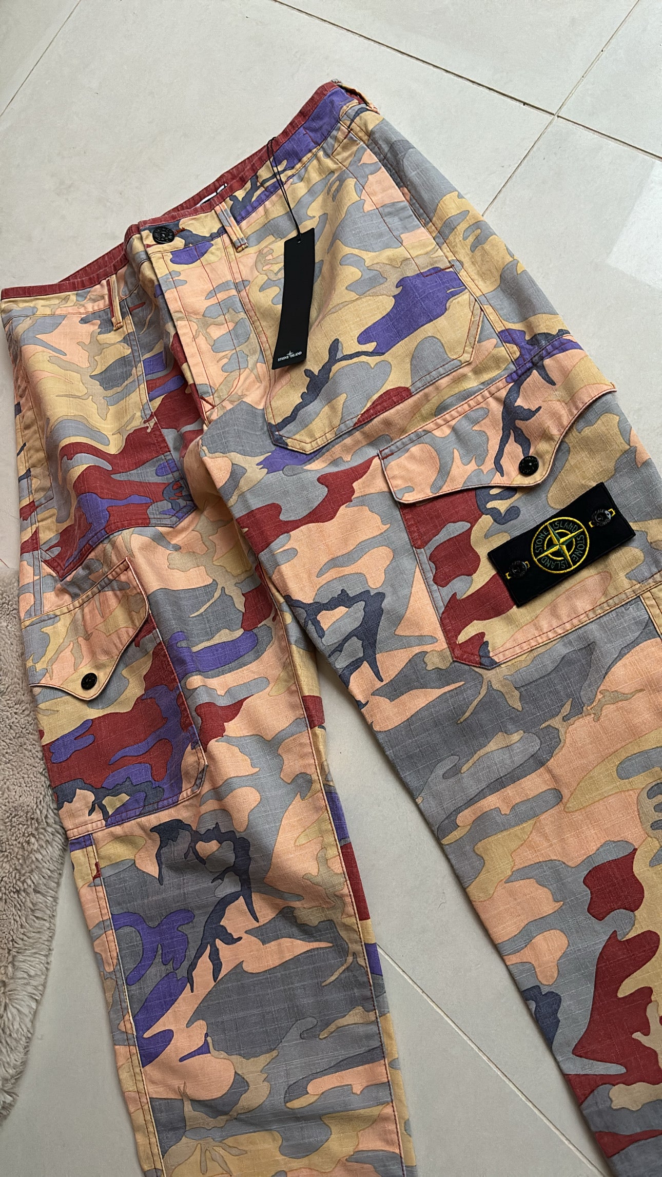 Stone Island Heritage Camo Cargo Pants 30W BNWT